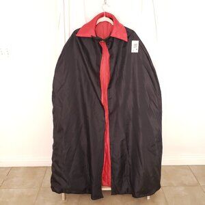New Halloween Costume Unisex Collar Vampire Cape Red & Black Adult One Size